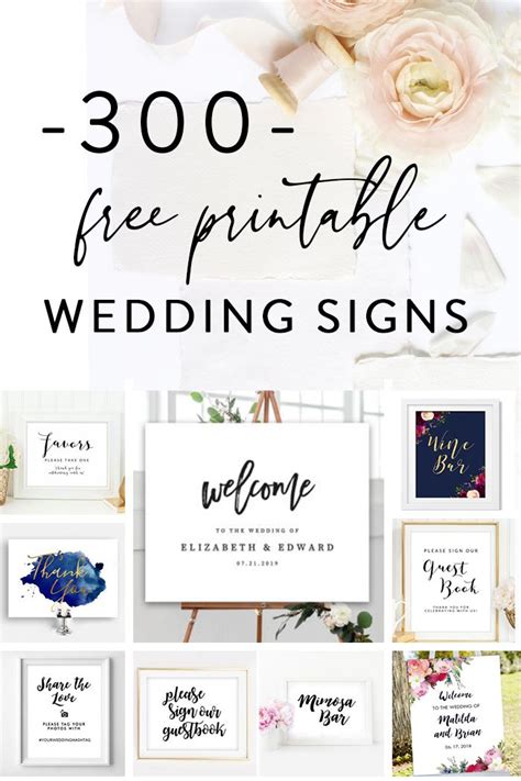 printable wedding signs  printable wedding invitations