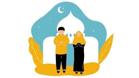 stiker whatsapp lebaran  gambar masjid takbir saling memaafkan kartun lucu