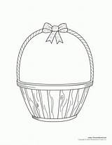 Basket Easter Clipart Coloring Drawing Template Empty Wicker Line Clip Getdrawings Craft Printable Picnic Cliparts Library Arts Pages Color Print sketch template