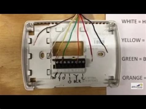 honeywell programmable thermostat wiring diagram  purchased   honeywell rth