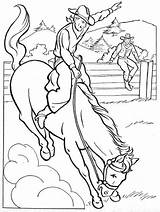 Rodeo Riding Druckvorlagen Malvorlagen Bucking Pferde Trick Zeichnungen Bronco Caballos Tooling Malbögen Ift Negro Burning sketch template