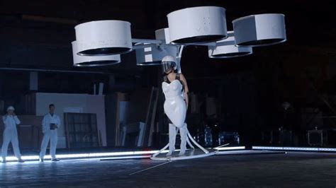 lady gagas flying dress offers vision      travel  ten years time lady gaga