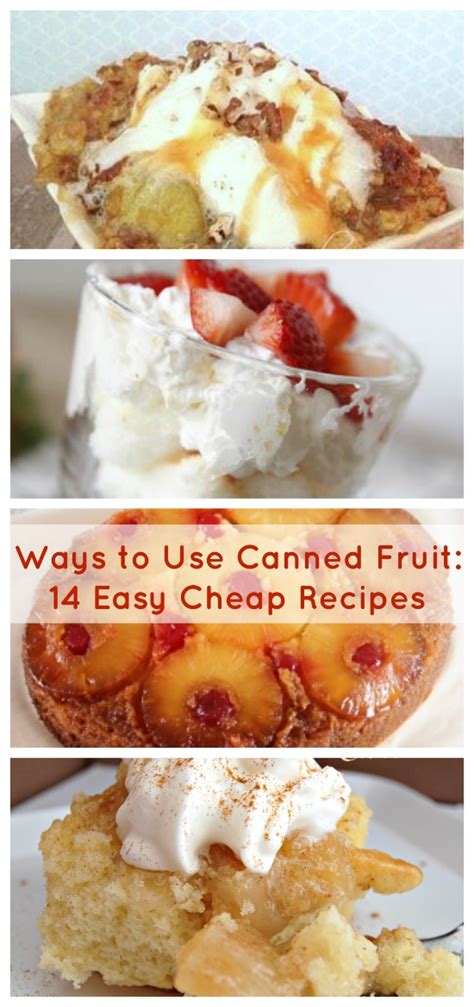 Ways To Use Canned Fruit 14 Easy Cheap Recipes Cheap Eats And