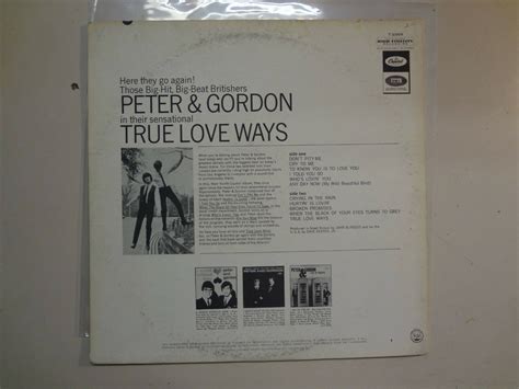 peter  gordon true love ways  lp  capitol records