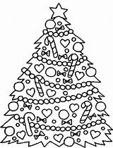 Coloring Tree Christmas Pages Kids Easy Trees Presents Drawing Color Print Big Printable Traceable Coloringhome Charlie Brown Beautiful Decoration Drawings sketch template