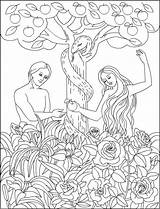 Coloring Pages Adam Eve Nicole Bible Creation Kids Sunday School sketch template