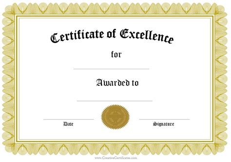 award certificate template  template business