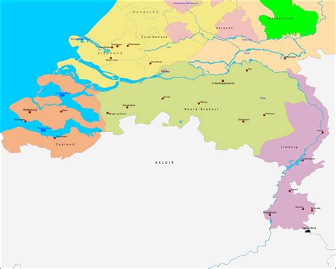 kaart nederland topo vogels