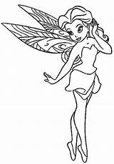 Fairy Coloring Pages Fairies Tinkerbell Printable Rosetta Disney Pixie Pretty Cute Beautiful Color Print Adults Ballerina Girl Drawing Cartoon Kids sketch template