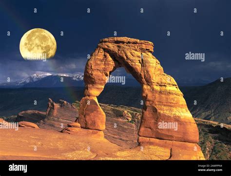 stars  arches national park  res stock photography  images alamy