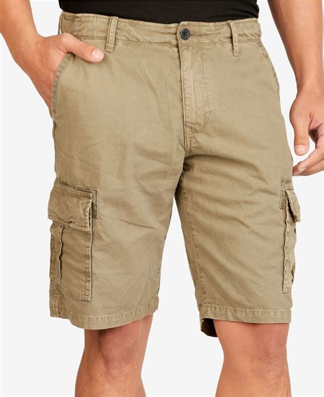 lucky brand cotton mens cargo shorts  green  men lyst