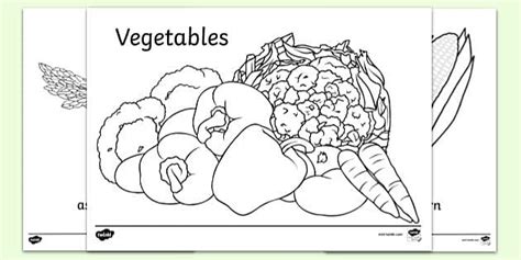 printable vegetable colouring pages twinkl resources