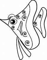 Coloring Wecoloringpage Fish sketch template