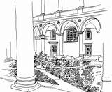 Coloring Pages Courtyard Italy Roman Trevi Fountain Kids Adults Colosseum Printable Sheet Italie Coloriage Getcolorings Designlooter Getdrawings Template Inner Color sketch template