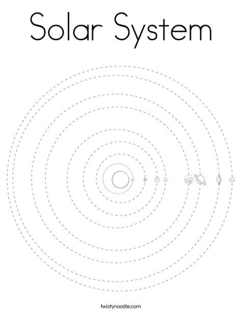solar system coloring page twisty noodle