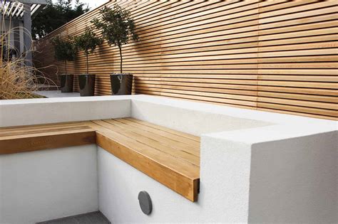 cedar garden bench seat top cm wide contemporary fencing