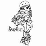 Sasha Bratz Coloring Banks Pages Wwe Printable Jade Template Online Top sketch template