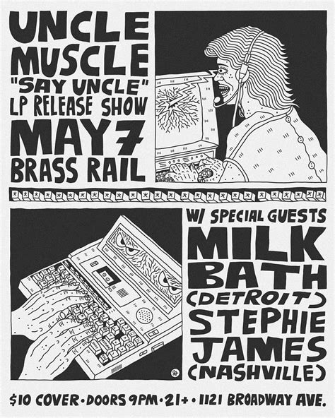 Uncle Muscle Lp Release Show Milk Bath Detroit Stephie James