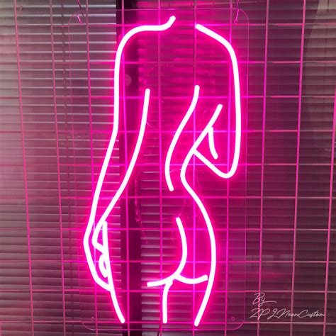 women body sexy lady back neon sign custom led neon light sign etsy