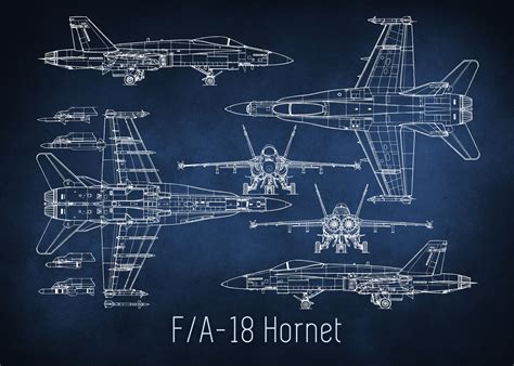 hornet blueprint poster   trackless road displate