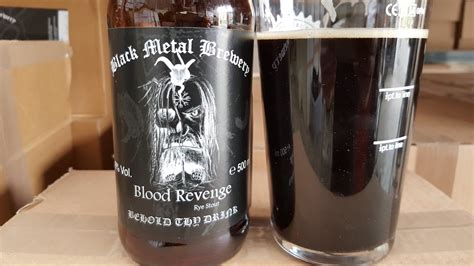 black metal brewery blood revenge rye stout scottish craft beer