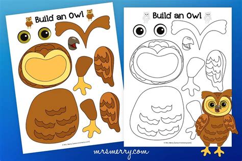 owl template  printable printable templates