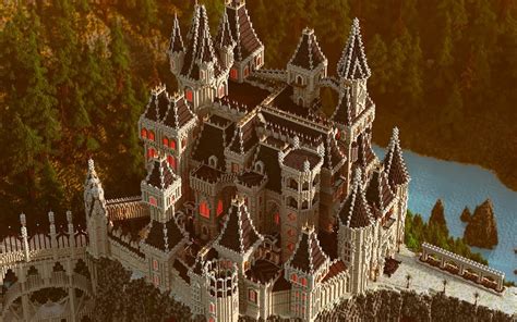 minecraft gothic castle designs