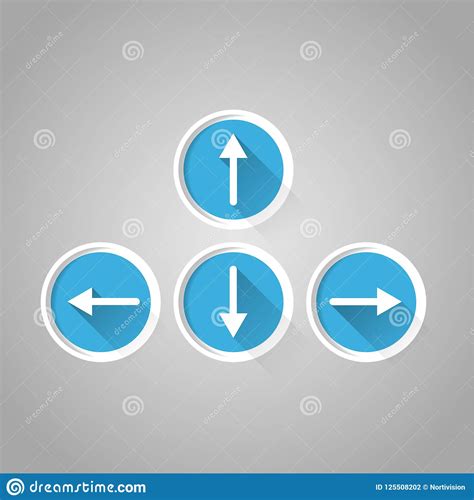 keyboard arrows buttons stock vector illustration  effect