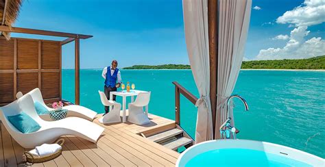 overwater bungalow honeymoon sandals over water jamaica