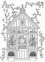 Coloring Pages Adults Dover Whimsical Book Garden Coloriage Welcome Fancy House Publications Doverpublications Paysage Colouring Greenhouse Adult Gardens Haven Sheets sketch template