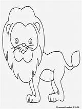 Singa Mewarnai Anak Lucu Coloring Pilih Papan Diwarnai sketch template