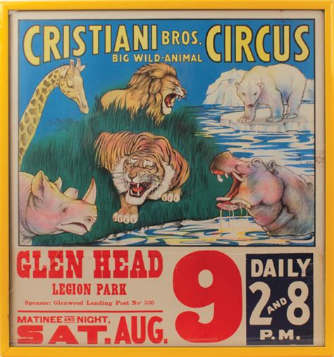 Lot Detail Rare Early 1900 S Vintage Circus Poster