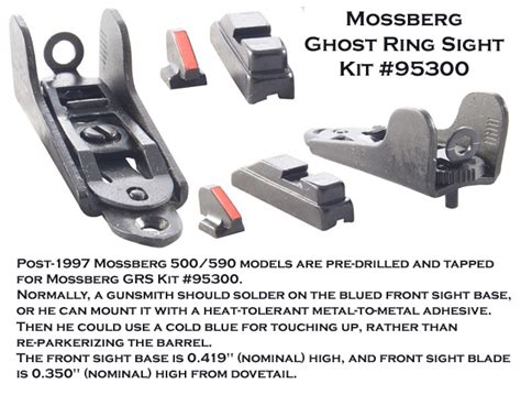 shotgunworldcom mossberg factory ghost ring sight kits