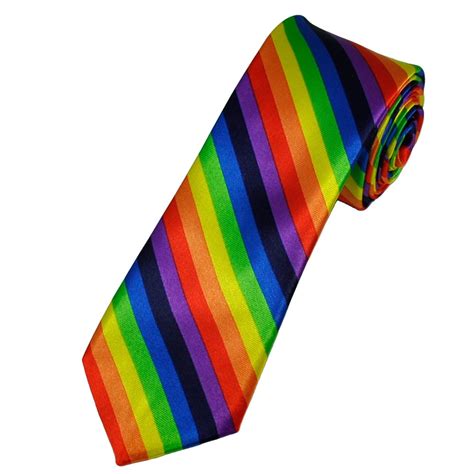 gay pride rainbow tie clip new porn