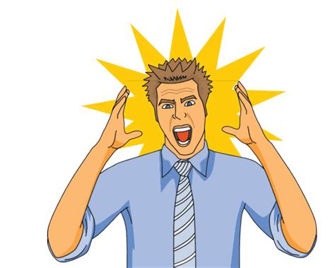 people animated clipart man  stress animation