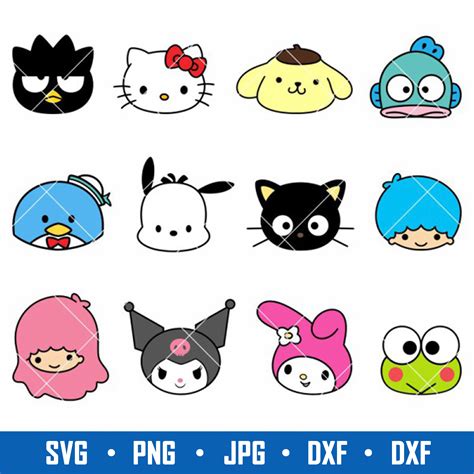 sanrio bundle svg sanrio characters svg  kitty svg  inspire uplift