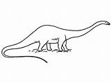 Diplodocus Dinosaur Netart sketch template