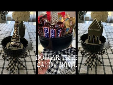 dollar tree diy candy bowl youtube