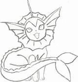 Vaporeon Coloring Pokemon Pages Sketch Jolteon Getcolorings Deviantart Colouring Getdrawings Printable Color Colorings sketch template