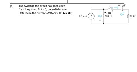 solved   switch   circuit   open   cheggcom