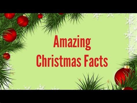 amazing christmas facts youtube