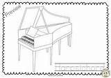 Keyboard Trace Piano sketch template