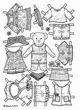 Paper Coloring Dolls Pages Doll Printable Matilde Colouring Books Print Bear Colour Adults Printables Teddy Kids Bears Adult Påklædningsdukke Farvelægge sketch template