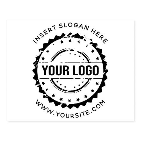 custom  company logo rubber stamp zazzle custom  inking stamps custom rubber