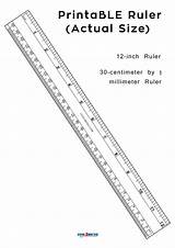 Ruler Actual Centimeters Metric Millimeters Millimeter Fractions sketch template