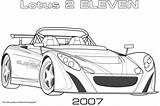 Coloring Lotus Eleven Pages 2007 Car Cars Supercoloring Subaru Paper sketch template