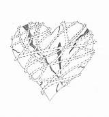 Thorns Heart Drawing Getdrawings sketch template
