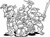 Turtles Mutant Donnie sketch template