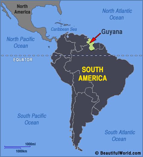 Map Of Guyana Facts And Information Beautiful World