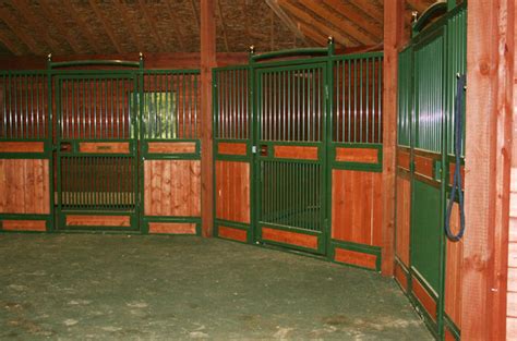 european styled horse stalls